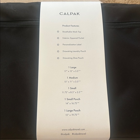 Calpak Black Packing Cube Set - Picture 2 of 2